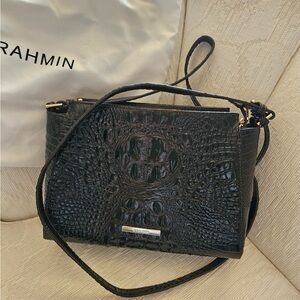 NEW Brahmin Crossbody Bag with Crocodile Texture